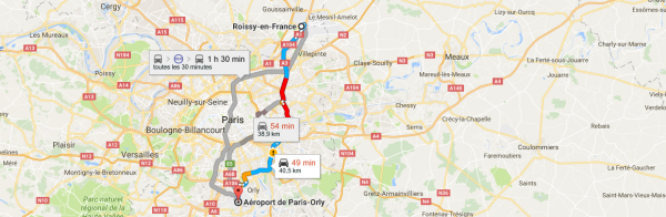 Aller de Orly à CDG